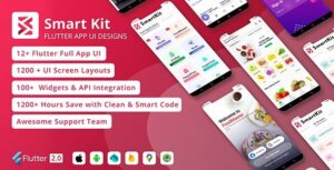 SmartKit Nulled – Flutter Full UI kit UI Component Flutter Material Widget Integration Download