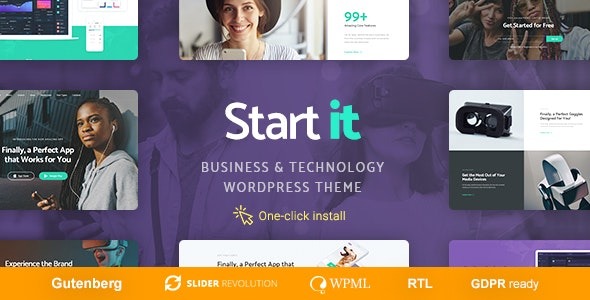 Start It Nulled Technology & Startup WP Theme Download