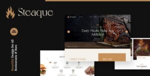 Steaque Nulled Restaurant and Cocktail Bar WordPress Theme Download