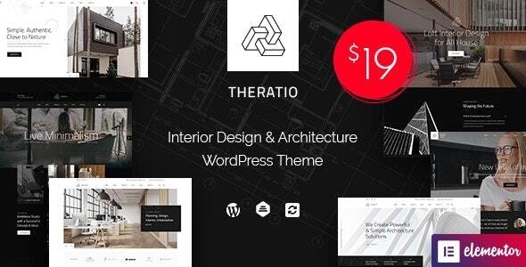Theratio Nulled Architecture & Interior Design Elementor Theme Download