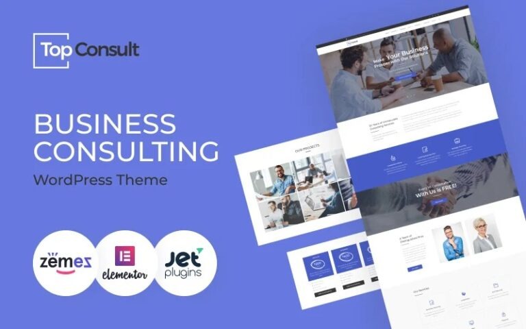 TopConsult Nulled Business Consulting WordPress theme WordPress Theme Template Monster Download