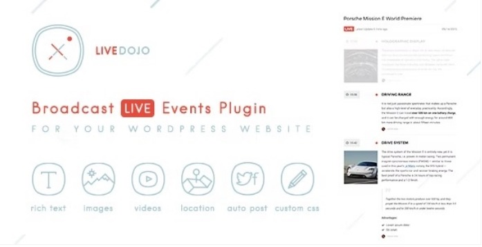 WPLiveDojo Nulled - Live Event Text Broadcast Plugin Download