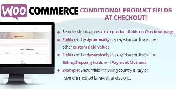 WooCommerce Conditional Product Fields at Checkout Nulled Free Download