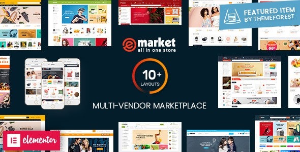 eMarket Nulled– Multi Vendor MarketPlace WordPress Theme Free Download