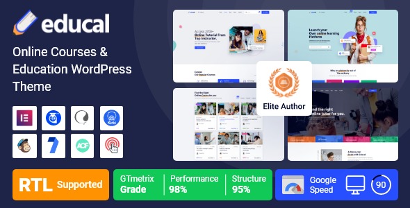 Educal Nulled Online Courses & Education WordPress Theme Download