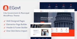 EGovt Nulled City Government WordPress Theme Download