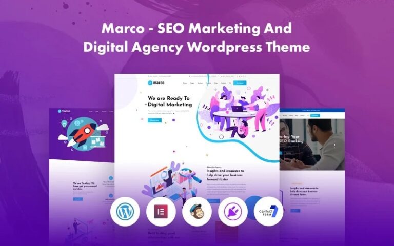 Marco Nulled SEO Marketing And Digital Agency WordPress Theme Download
