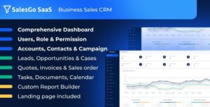 SalesGo SaaS Nulled Business Sales CRM Download