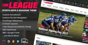The League Nulled Sports News & Magazine WordPress Theme Download