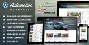 Automotive Nulled Car Dealership Business WordPress Theme Download