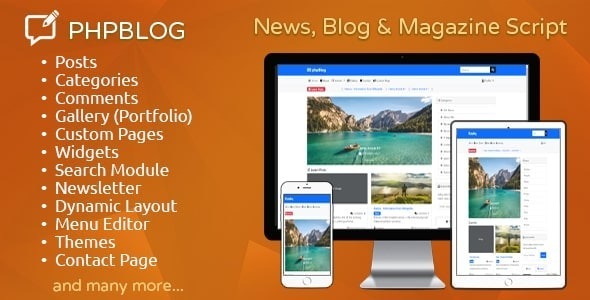 phpBlog Nulled - News, Blog & Magazine Script Free Download