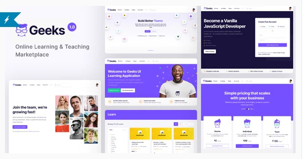 Geeks Nulled Online Learning Marketplace WordPress Theme Free Download