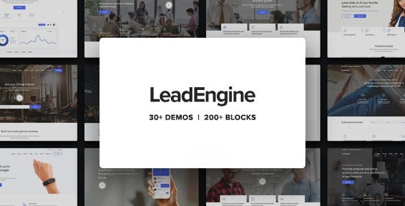 LeadEngine Nulled – Multi-Purpose WordPress Theme with Page Builder Download