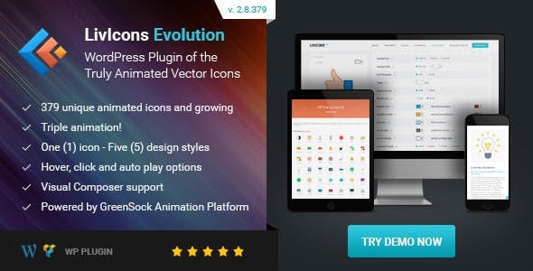 LivIcons Evolution for WordPress Nulled Free Download