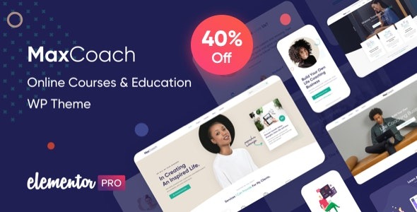 MaxCoach Nulled – Online Courses & Education WP Theme Free Download