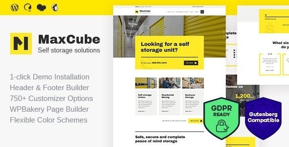 MaxCube Nulled Moving & Self Storage Relocation Business WordPress Theme Free Download