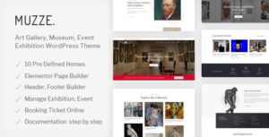 Muzze Nulled Museum Art Gallery Exhibition WordPress Theme Free Download