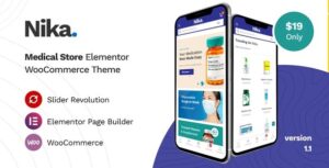 Nika Nulled Medical Elementor WooCommerce Theme Free Download