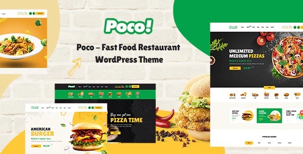 Poco Nulled Fast Food Restaurant WordPress Theme Download