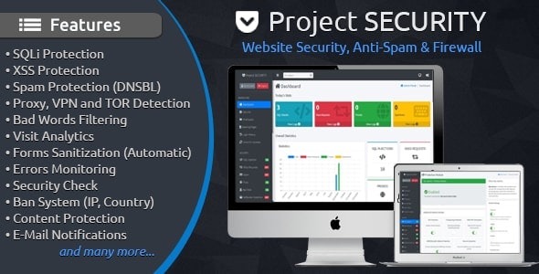 Project SECURITY Nulled Website Security, Anti-Spam & Firewall Download