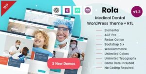 Rola Medical Dental WordPress Theme Nulled Download