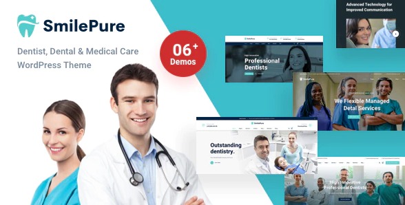 SmilePure Nulled Dental & Medical Care WordPress Theme Download