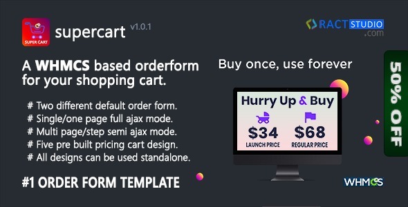 SuperCart Nulled Ajax based WHMCS Order Form Template - Single Page & Multi Page Download