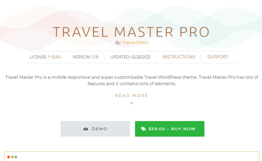 Theme Palace Travel Master Pro Nulled Download