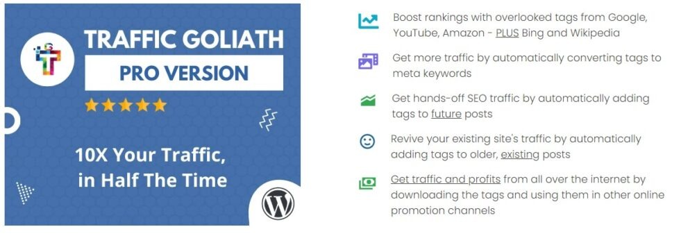 Traffic Goliath PRO Nulled - Generates 100s of Google Page #1 Rankings Free Download