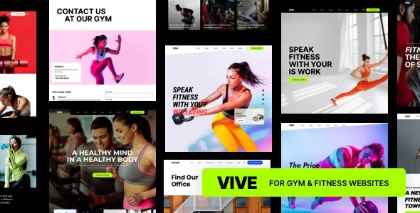 Vive Nulled Fitness Gym WordPress Theme Free Download