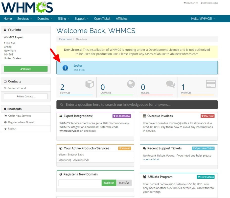 WS Client Notifications Nulled Untouched WHMCS Download