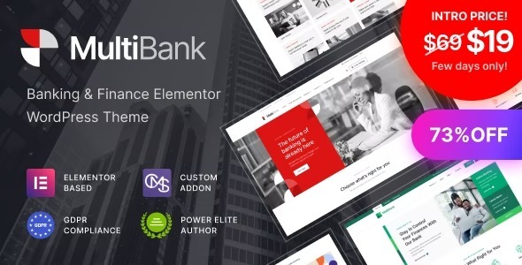 Multibank Nulled Business and Finance WordPress Theme Download