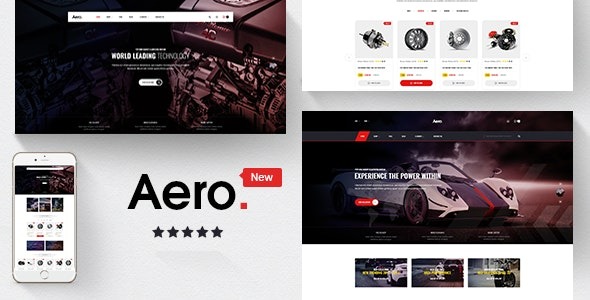 Aero Nulled Car Accessories Responsive Magento Theme Download