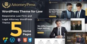 Attorney Press Nulled Lawyer WordPress Theme Free Download