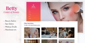 Betty Nulled Beauty Salon WordPress Theme Free Download