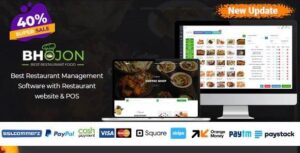 Bhojon Nulled Best Restaurant Management Software with Restaurant Website Free Download