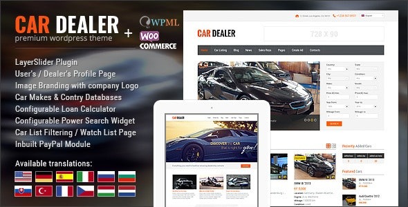Car Dealer Nulled Automotive WordPress Theme Free Download