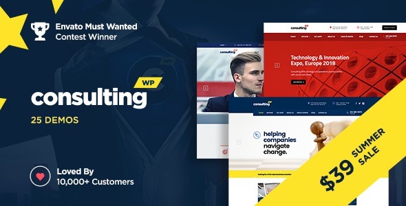 Consulting Nulled Business, Finance WordPress Theme Free Download