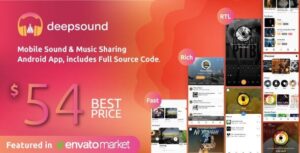 DeepSound Android Nulled – Mobile Sound & Music Sharing Platform Mobile Android Application Free Download