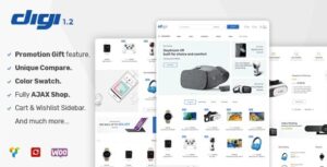 Digi Nulled Electronics Store WooCommerce Theme Free Download