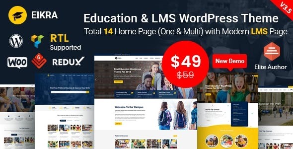 Eikra Nulled Education WordPress Theme Download