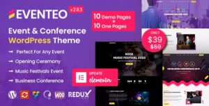 Eventeo Nulled Event & Conference WordPress Theme Free Download