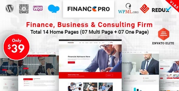Finance Pro Nulled Business & Consulting WordPress Theme Free Download