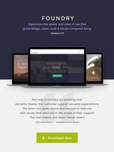 Foundry Nulled – Multipurpose, Multi-Concept WP Theme Free Download
