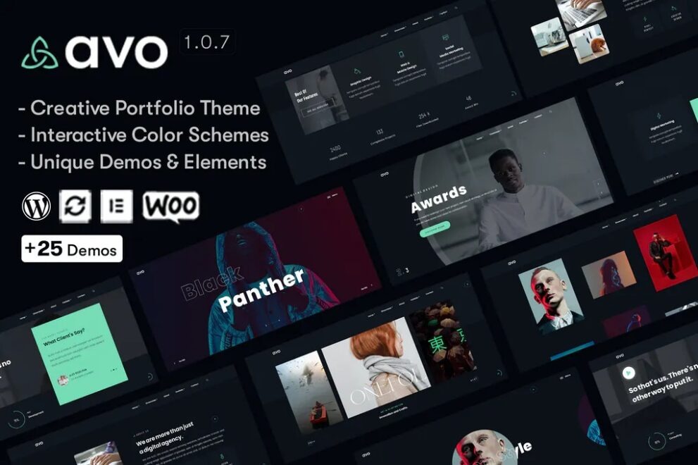 Free Download Avo – Creative Portfolio & Agency WordPress Theme Nulled