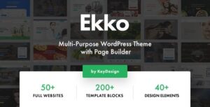 Free Download Ekko – Multi-Purpose WordPress Theme with Page Builder Nulled