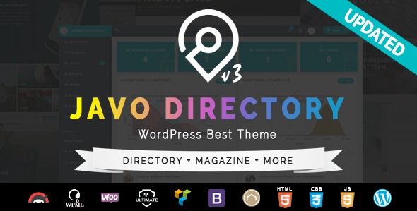 Free Download Javo Directory WordPress Theme Nulled