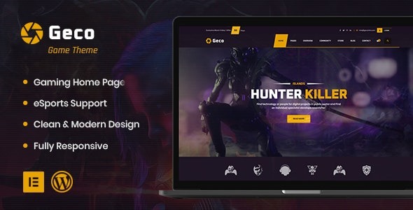 Geco Nulled eSports and Gaming WordPress Theme + Buddypress Free Download
