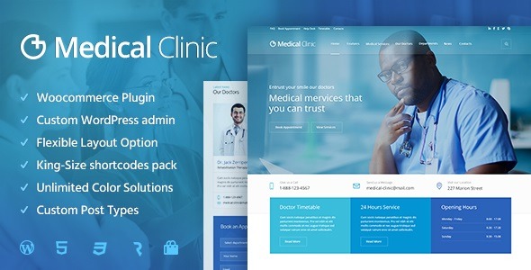 Medical Clinic Nulled – Health & Doctor Medical WordPress Theme GPL