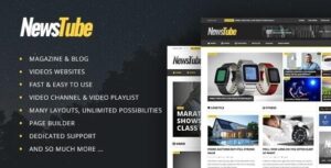 NewsTube Nulled Magazine Blog & Video WordPress Theme Free Download